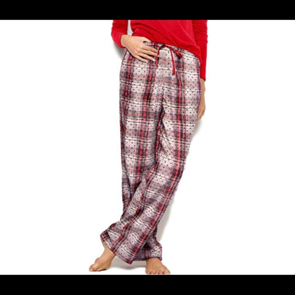 Victoria Secret plaid red pajamas pants NWT sz XL